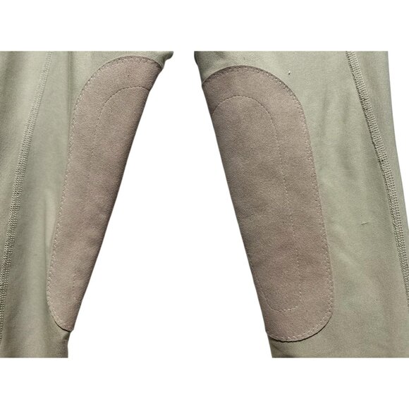 Irideon Issential Suede Knee Patch Tights Pants Womens Medium Beige Equestrian - Picture 12 of 13